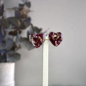 puce coeur rose rouge or -la fabrique de clem