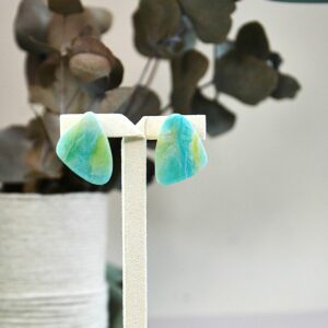 boucle puce lagon nuance de bleu-la fabrique de clem