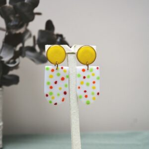 puce-pois-jaune-vvert-rouge-polymère-résine