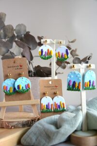 collection printemps polymère fleurs -la fabrique de clem