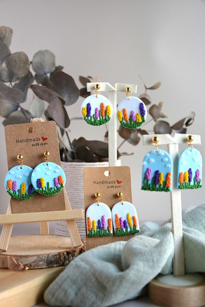 collection printemps polymère fleurs -la fabrique de clem