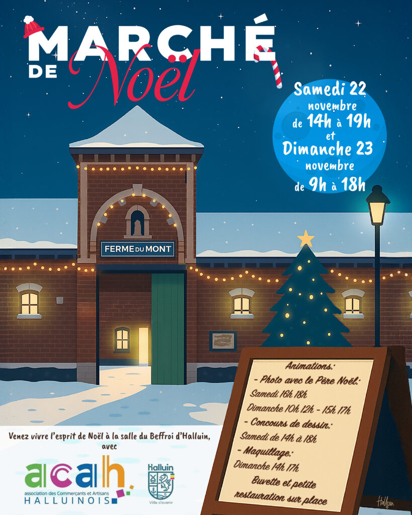 marché de noel Halluin 
